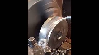 Cutting mild steel machinist lathemachine lathework mechanicalskills fabrication [upl. by Aimaj]