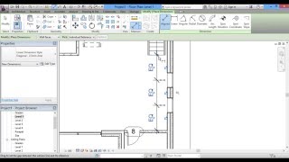 Inserting Windows in Revit Architecture using Aligned Dimension  in English [upl. by Teresita]