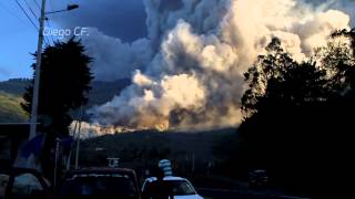 ERUPCIÓN VOLCÁN TUNGURAHUA  ECUADOR 01022014 [upl. by Yttisahc]