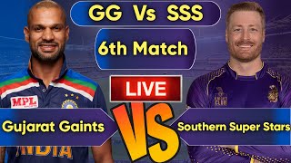 🔴LIVE  Southern Super Stars vs Gujarat Greats live match I GG vs SSS 6th Match LLC 2024 [upl. by Notkcorb]