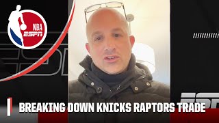 Bobby Marks breaks down the Raptors TRADING Anunoby and Achiuwa to the Knicks 🙌  NBA on ESPN [upl. by Yahsram]