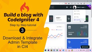 3 How to Integrate DeskApp Admin Template in CodeIgniter 4 [upl. by Oilegor]