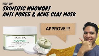 CLAY MASK VIRAL   SKINTIFIC MUGWORT ANTI PORES AND ACNE CLAY MASK [upl. by Inahc]