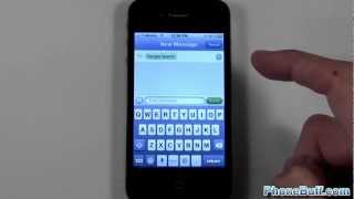 How To Send Group Text On The iPhone [upl. by Elvis211]