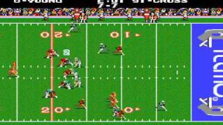 Tecmo Super Bowl  49ers vs Dolphins Genesis [upl. by Elleivad]