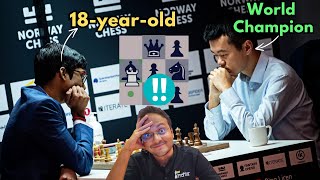 Shocking turnaround in one move  Praggnanandhaa vs Ding Liren  Norway Chess 2024 [upl. by Hawkie]