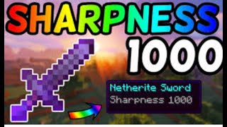 The Secret to Unlocking Sharpness 1000 Sword in Minecraft Bedrock [upl. by Yleme]