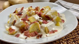 PATATAS AL HORNO con salsa BECHAMEL y Bacon 🤤 [upl. by Notgnilliw]