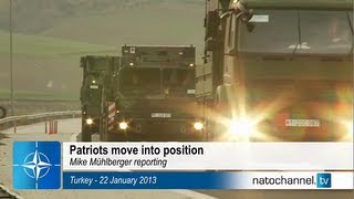 Patriots move into position to protect Turkey [upl. by Meris]