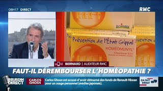 Fautil dérembourser l’homéopathie Ca fait débat sur RMC [upl. by Aihsi]