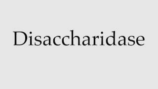 How to Pronounce Disaccharidase [upl. by Beaver]