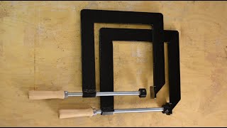 Making Steel quotCquot Clamps [upl. by Lillian]