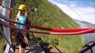 Mosjøen Zipline 23062021 [upl. by Lateh]