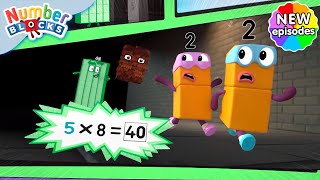 Super Eights Assemble  S7 E11  Learn Times Tables  Numberblocks [upl. by Buff]