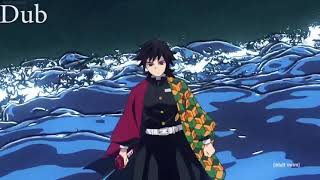 Kimetsu no Yaiba demon slayer water breathing 11th form Dub [upl. by Wennerholn646]