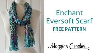 Enchant Eversoft Scarf  Learn Crochet with Maggie  Right Handed [upl. by Attinahs]