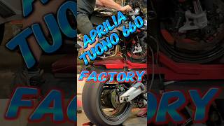 2022 Aprilia Tuono 660 FACTORY Full MIV exhaust ECU Flash Dyno [upl. by Rehpotsirk779]