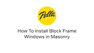 How To Install Block Frame Windows in Masonry [upl. by Ulrikaumeko]