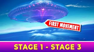 The MOTHERSHIP is Moving in Fortnite Evolution Stage 1  Stage 3 [upl. by Rhona437]