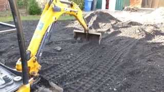 JCB 8014 COMPACT EXCAVATOR IN ACTION [upl. by Laband716]