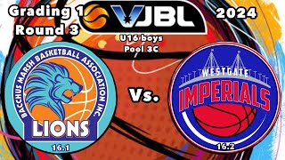 VJBL Bacchus Marsh Lions 161 vs Westgate Imperials 162 [upl. by Sproul]