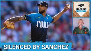 Locked On Marlins POSTCAST LIVE Sanchez Cruises Phils Shut Out Marlins 20 in Philadelphia [upl. by Ayotol]