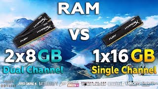 Single Channel vs Dual Channel RAM Test in New Games [upl. by Nahtahoj]