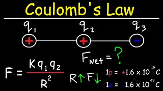 Coulombs Law  Net Electric Force amp Point Charges [upl. by Loeb]