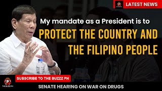 FPRRD Opening Statement My mandate as President is to protect the country and the Filipino people [upl. by Proulx]