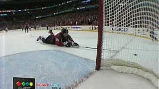 Nicklas Backstroms amazing save  NHL 2010 playoffs vs Montreal Canadien [upl. by Inait913]