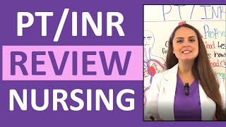 PTINR Normal Range Nursing Lab Values for NCLEX [upl. by Aicilev]