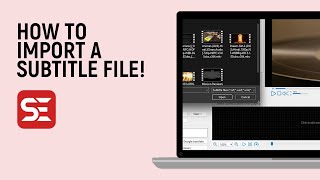 How to import a subtitle file in subtitle edit software easy [upl. by Hattie]