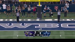 BRANDON AUBRY DRILLS 65 YARD FG VS RAVENS 😳 [upl. by Ellehsar708]