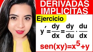 CÓMO SE DERIVADA UNA FUNCIÓN IMPLÍCITA  DERIVADA de FUNCIÓN IMPLÍCITA 3 EXPLICACIÓN y EJEMPLO [upl. by Notsnorb]