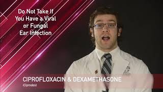 Ciprofloxacin and Dexamethasone Medication Information dosing side effects patient counseling [upl. by Idarb234]