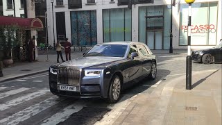 Best Of Luxury Cars In London 2024 14 Spectre Continental GT Lunaz Maybach Flying Spur DBX [upl. by Nalepka]