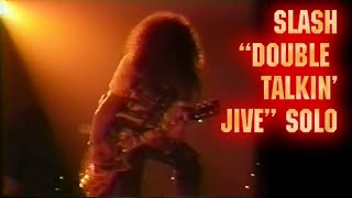 Slash – Double Talkin Jive Solo amp Blues Improvisation  Guns N’Roses Concert in Oklahoma 1992 [upl. by Keyser859]