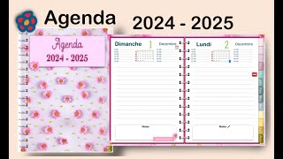 Agenda Marguerites Journalier 20242025 [upl. by Christabelle]