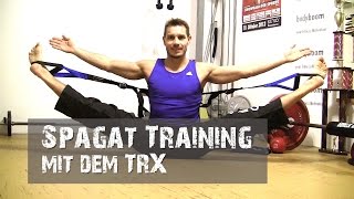 Spagat lernen  Adduktoren Stretching mit dem TRX [upl. by Drye]