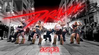 KPOP IN PUBLIC AESPA 에스파  DRAMA  Dance Cover by EST CREW from Barcelona [upl. by Sherie990]