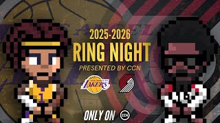 LAKERS at PORTLAND  NBA x HOOPLAND FULL GAME MATCHUP  20252026 RING NIGHT ✨ [upl. by Diamante]