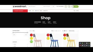 Woodmart theme  ecommerce web site [upl. by Adelina522]