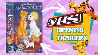 The AristoCats VHS tape Opening and Closing [upl. by Novoj]