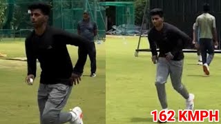 Mayank Yadav Bowling Practice In Nets Today Before Ind Vs Ban  Mayank Yadav Practice Today [upl. by Imeon]