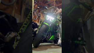 Z400 with LeoVince Corsa Evo GP slip on exhaust Coldstart [upl. by Reinar]