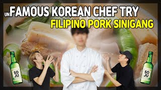 KOREAN CHEF React to Filipino Food  Pork Sinigang  Mukbang [upl. by Cy]