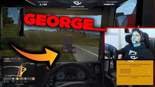 Leclerc Norris e Russell Playing Euro Truck Simulator Together 2020 [upl. by Mansur641]