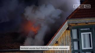 40 Feuerwehrleute bei Brand in Obermehler im Einsatz [upl. by Enelrac744]