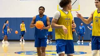 UCLA basketball practice video featuring defensive trapping drills 1029 [upl. by Eveneg]