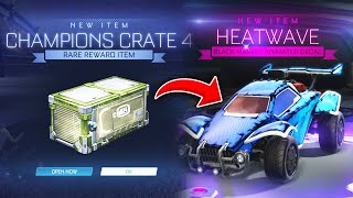 New CHAMPIONS 4 CRATE Opening On Rocket League [upl. by Lak]